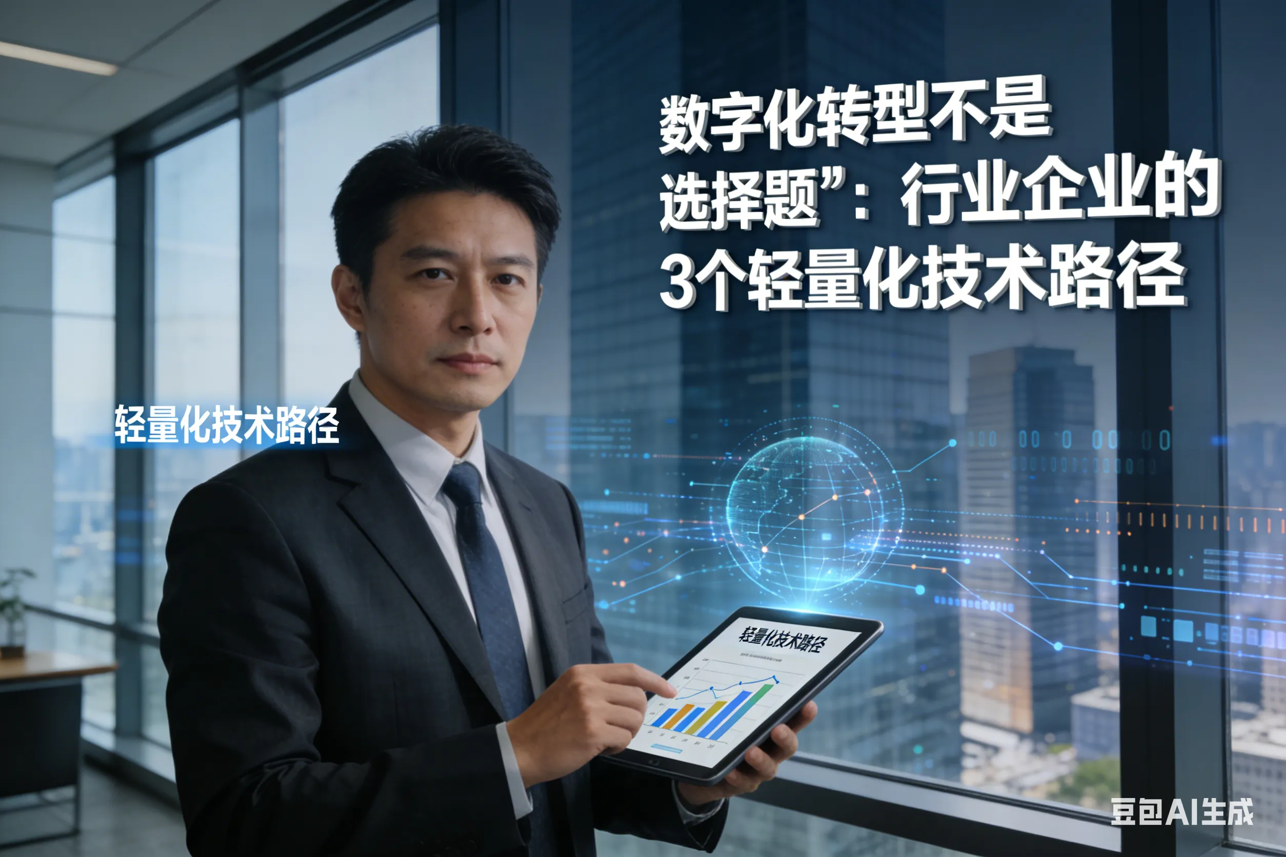 数字化转型不是“选择题”:建筑工程业企业的3个轻量化技术路径